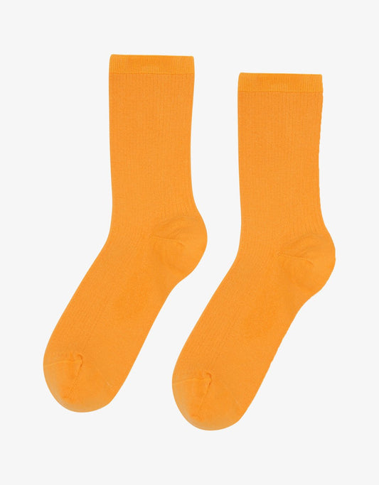 Chaussettes hautes en coton bio | orange "Sunny Orange"