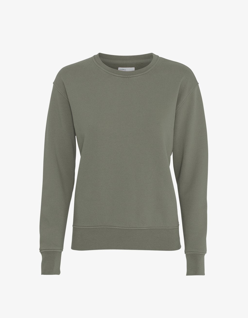 Sweat olive en coton bio - dusty olive