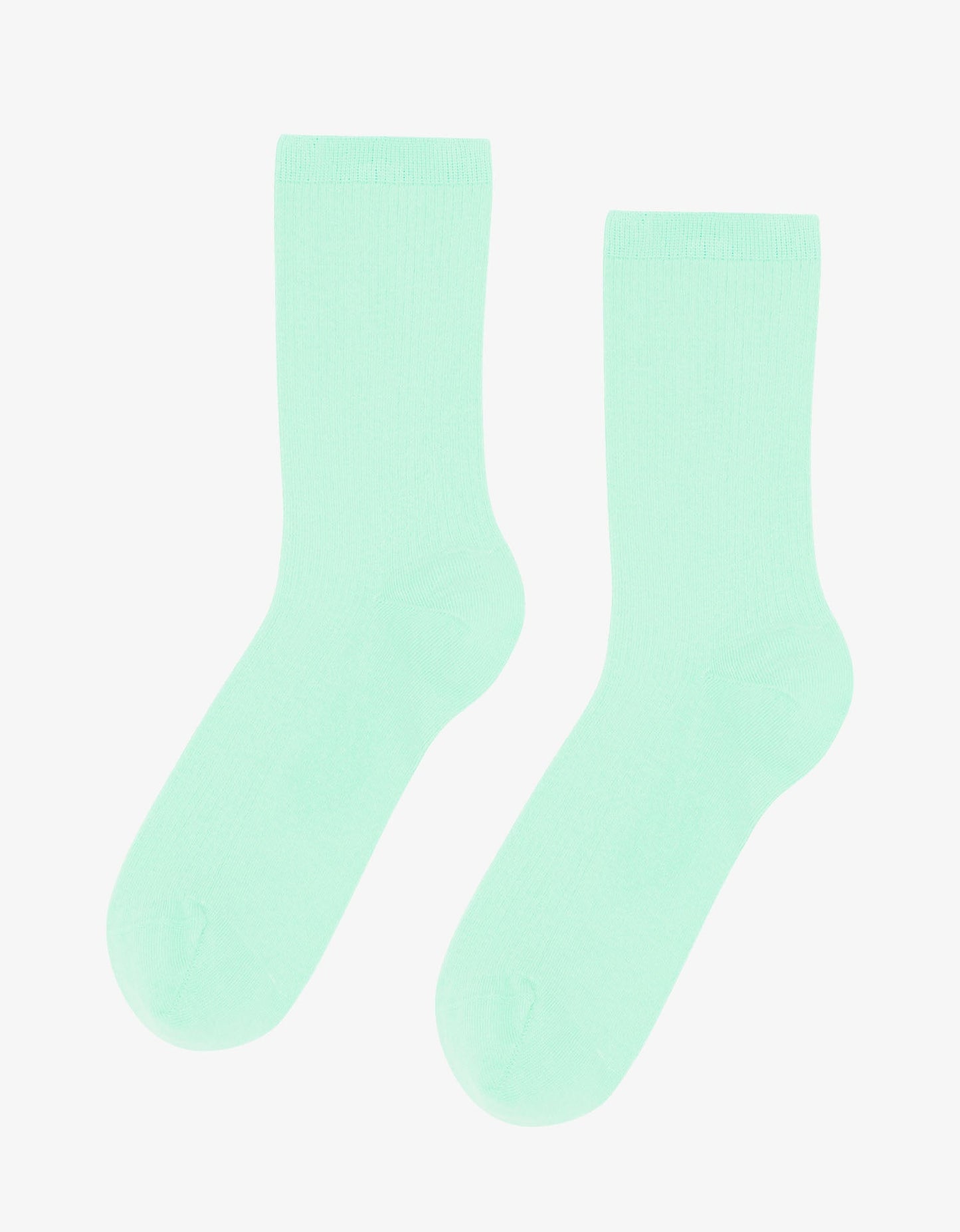 Chaussettes hautes en coton bio | turquoise "Light Aqua"