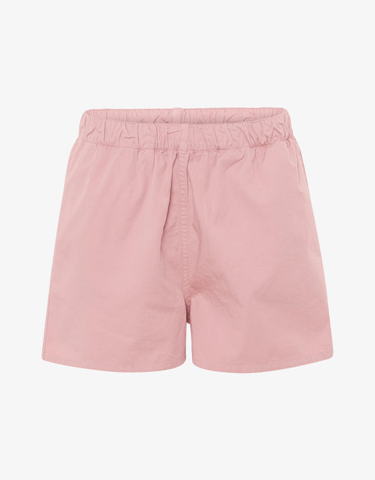Short rose en sergé de coton bio - faded pink
