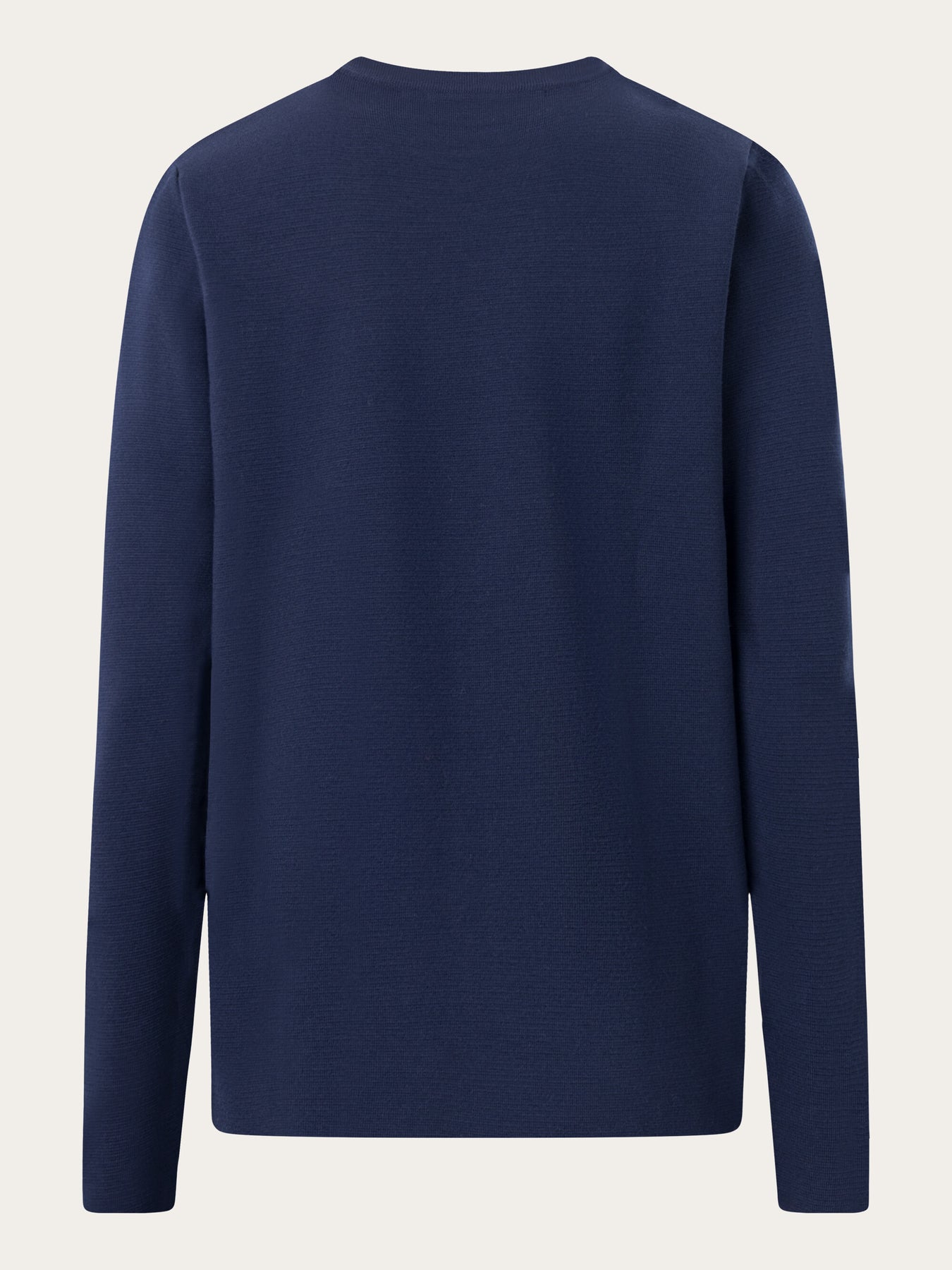 Pull en maille en laine mérinos certifiée | Marine "wool crew neck knit total eclipse"