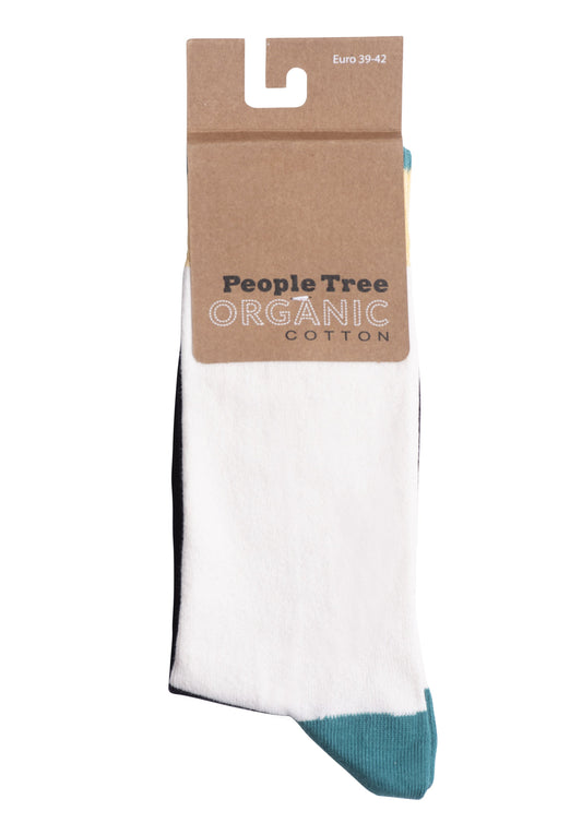 Chaussettes multicolores en coton bio
