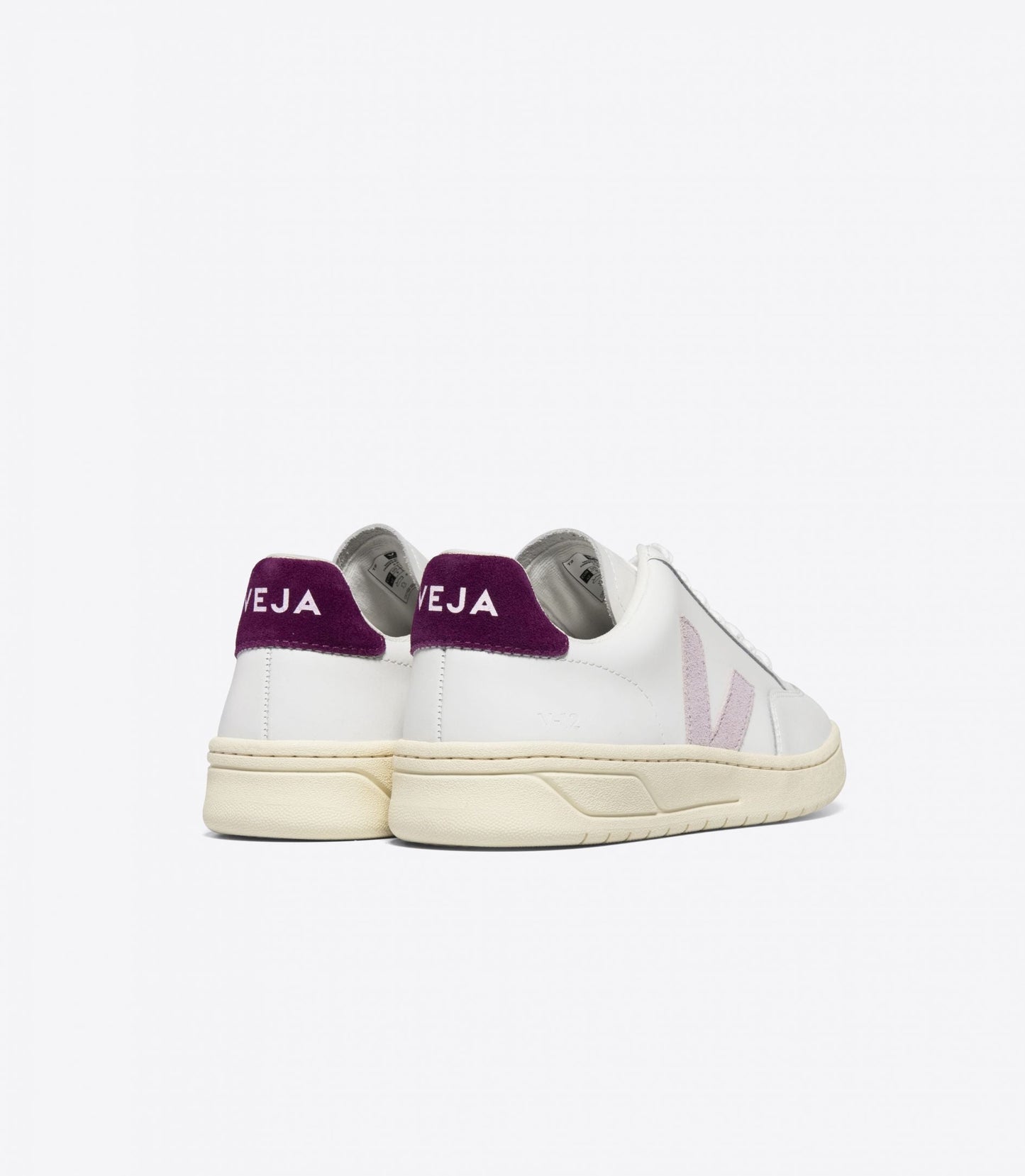 v-12 leather extra white parme magenta
