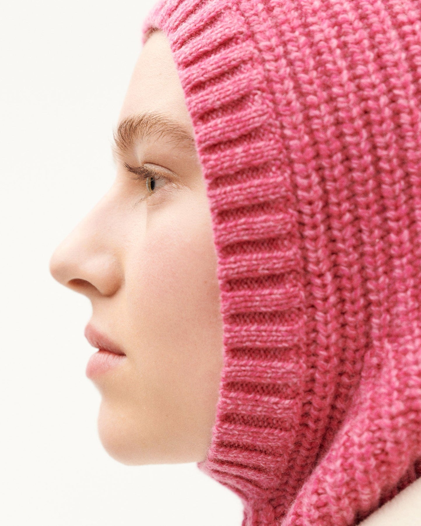 Cagoule en laine certifiée | rose "pink jude balaclava - pink"