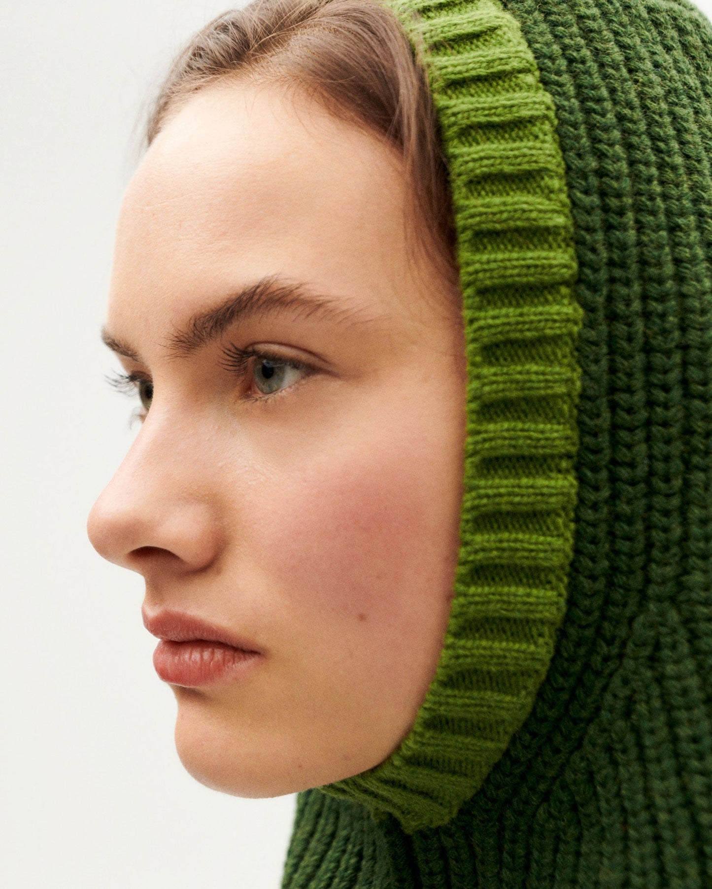 Cagoule en laine certifiée | vert "dark green jude balaclava - green"