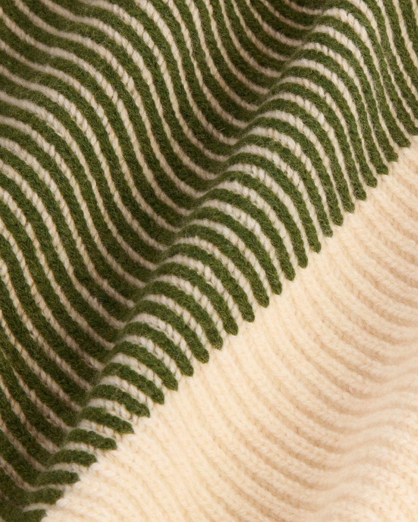 Echarpe en laine certifiée | "central stripes ghede knitted scarf - multicolor"