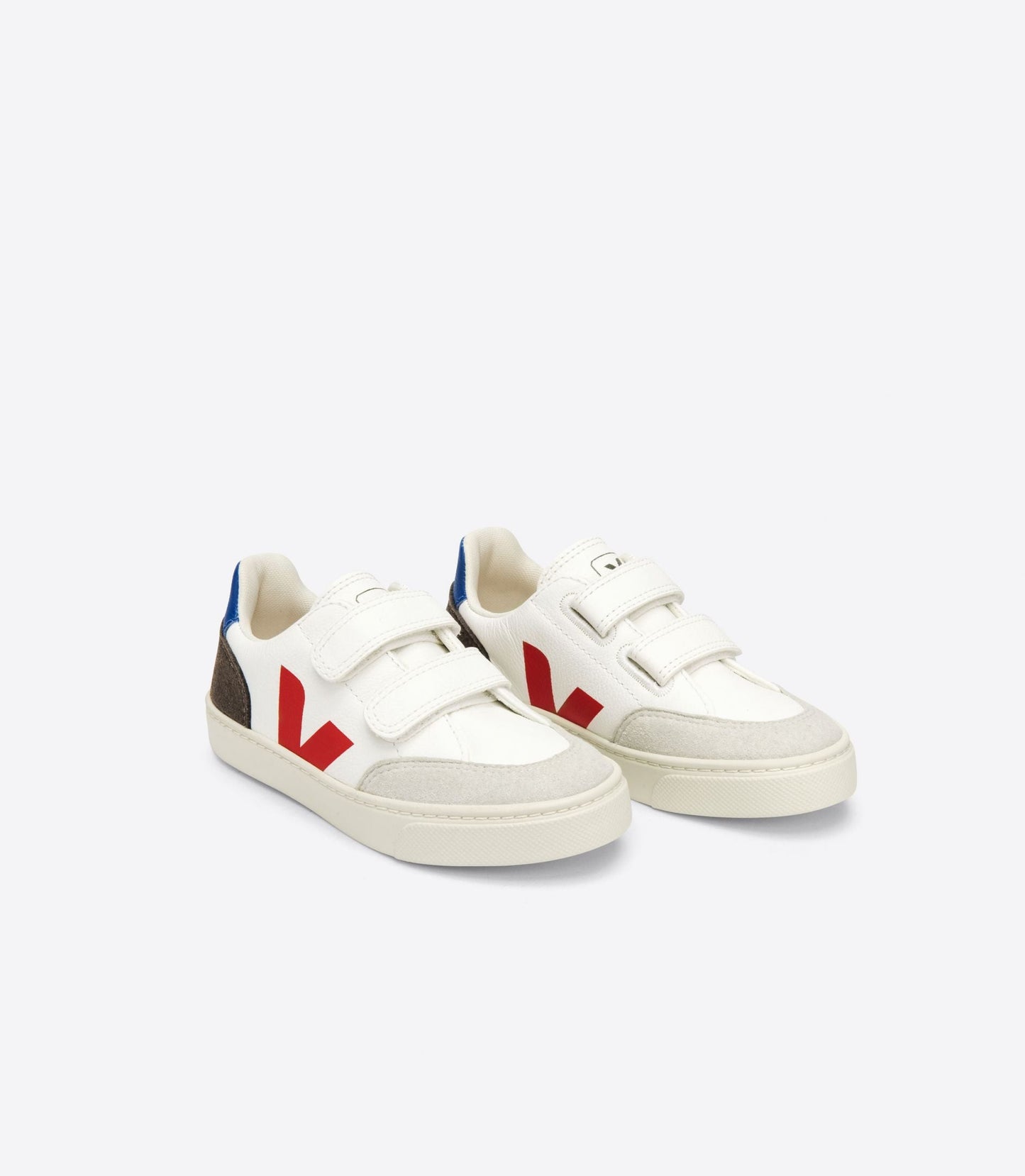 Baskets enfant v-12 chromefree leather white multico mud