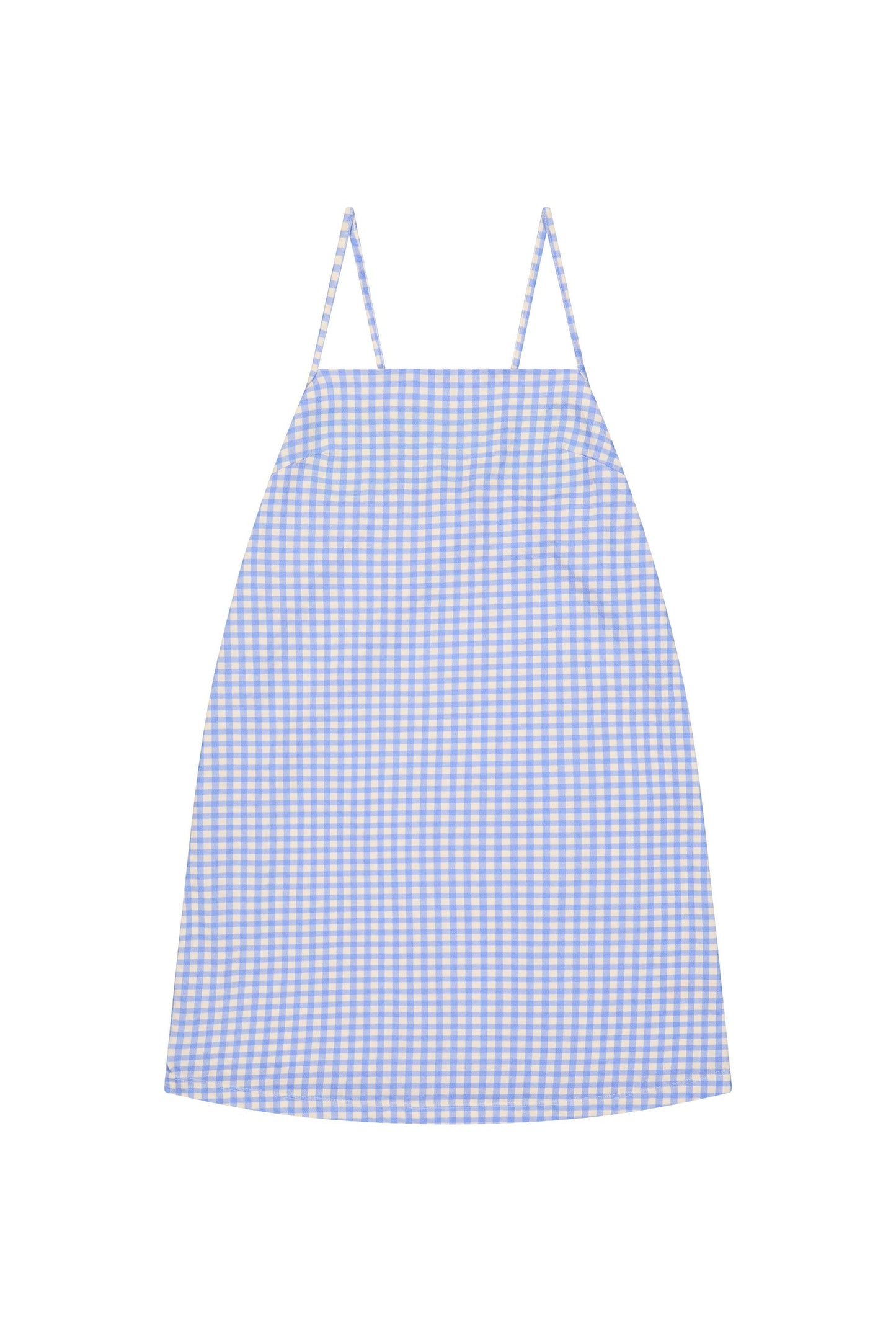 Robe mini coton bio | vichy provence - bleu | Bleu