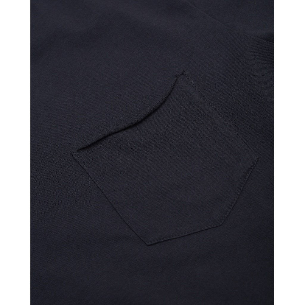 T-shirt bleu nuit à poche en coton bio - alder