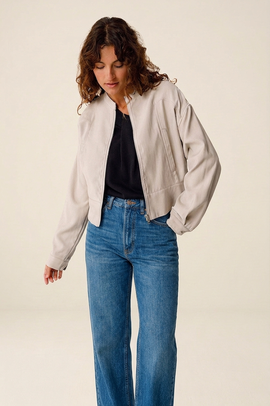 Veste en ecovero | beige "elene" | Beige