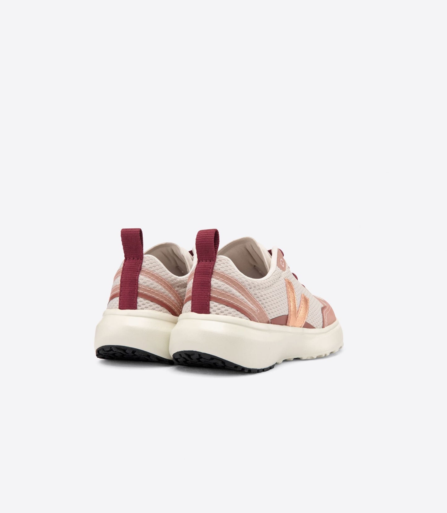 Baskets enfants en polyester recyclé | rose "canary elastic laces alveomesh natural venus"