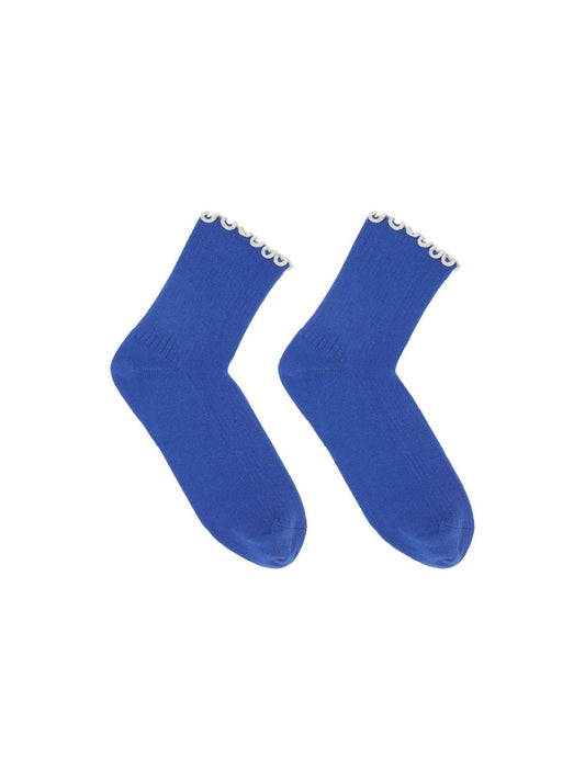 Chaussettes en coton bio | bleu | Lapis