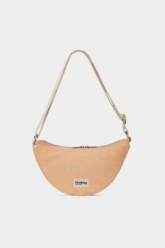 Sac bandoulière en coton bio | tressage corail "andrea tressage corail" - tressage corail | Tressage corail