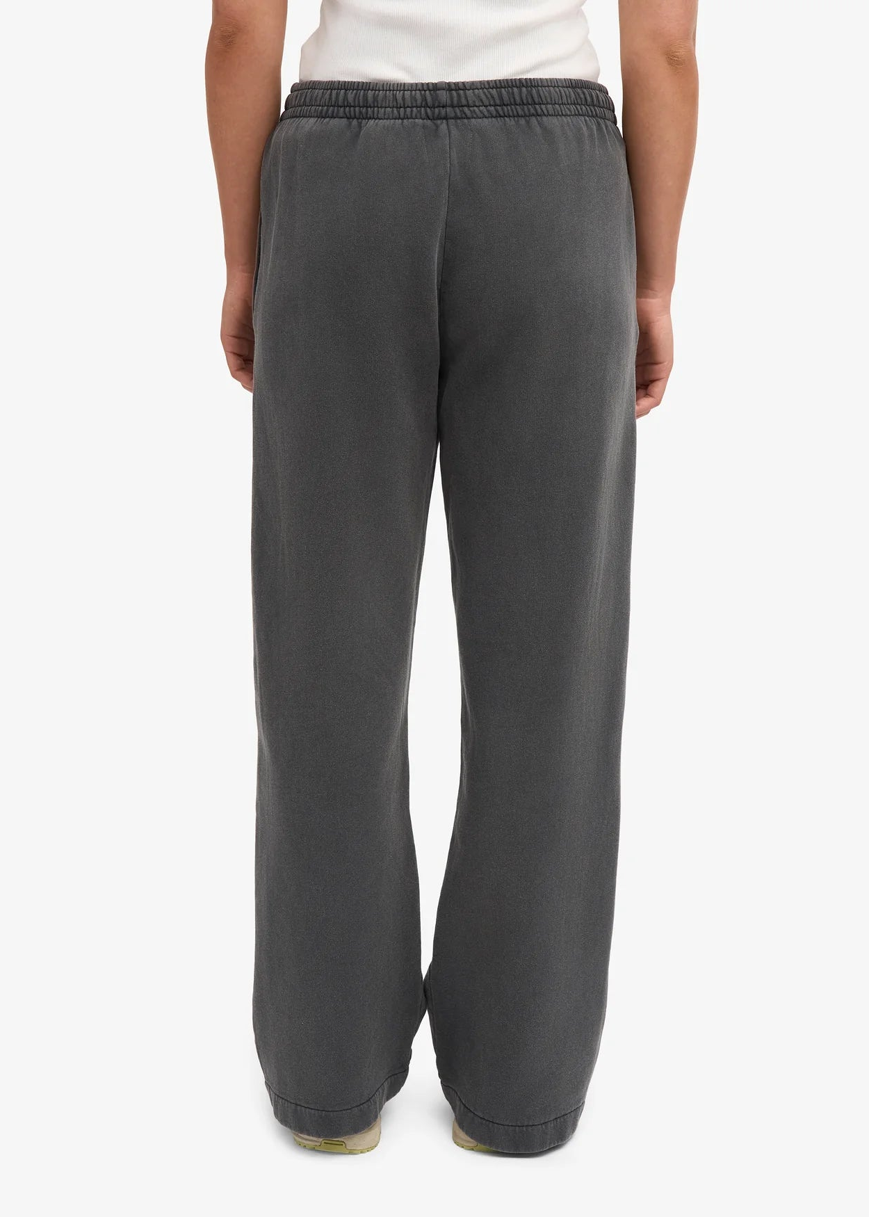 Jogging ample en coton bio | noir "organic straight leg sweatpants - faded black" | Faded black