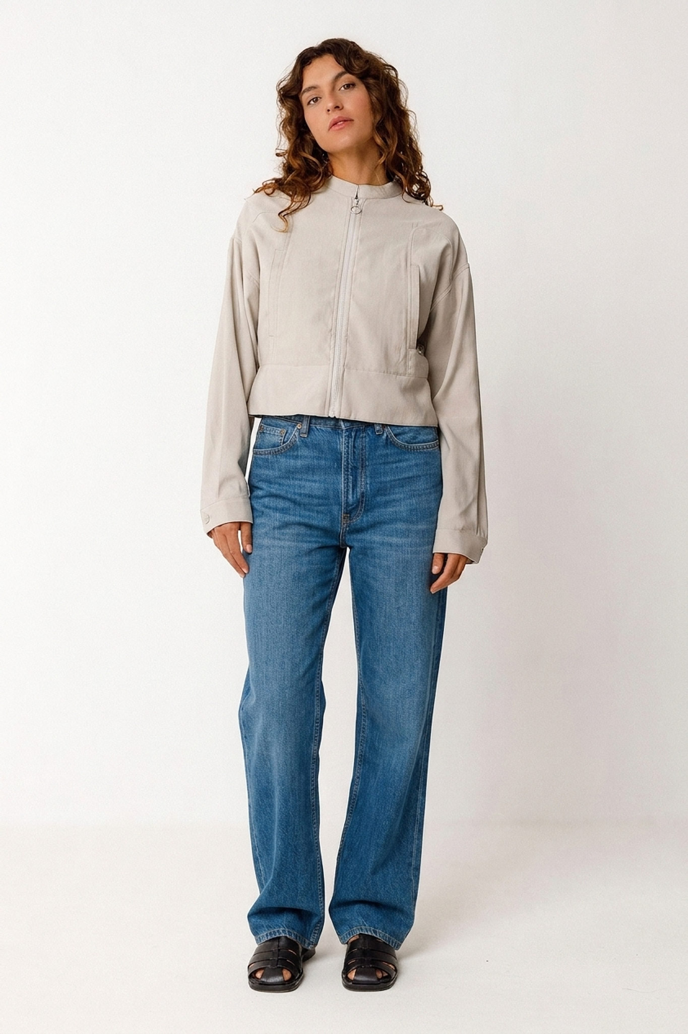 Veste en ecovero | beige "elene" | Beige