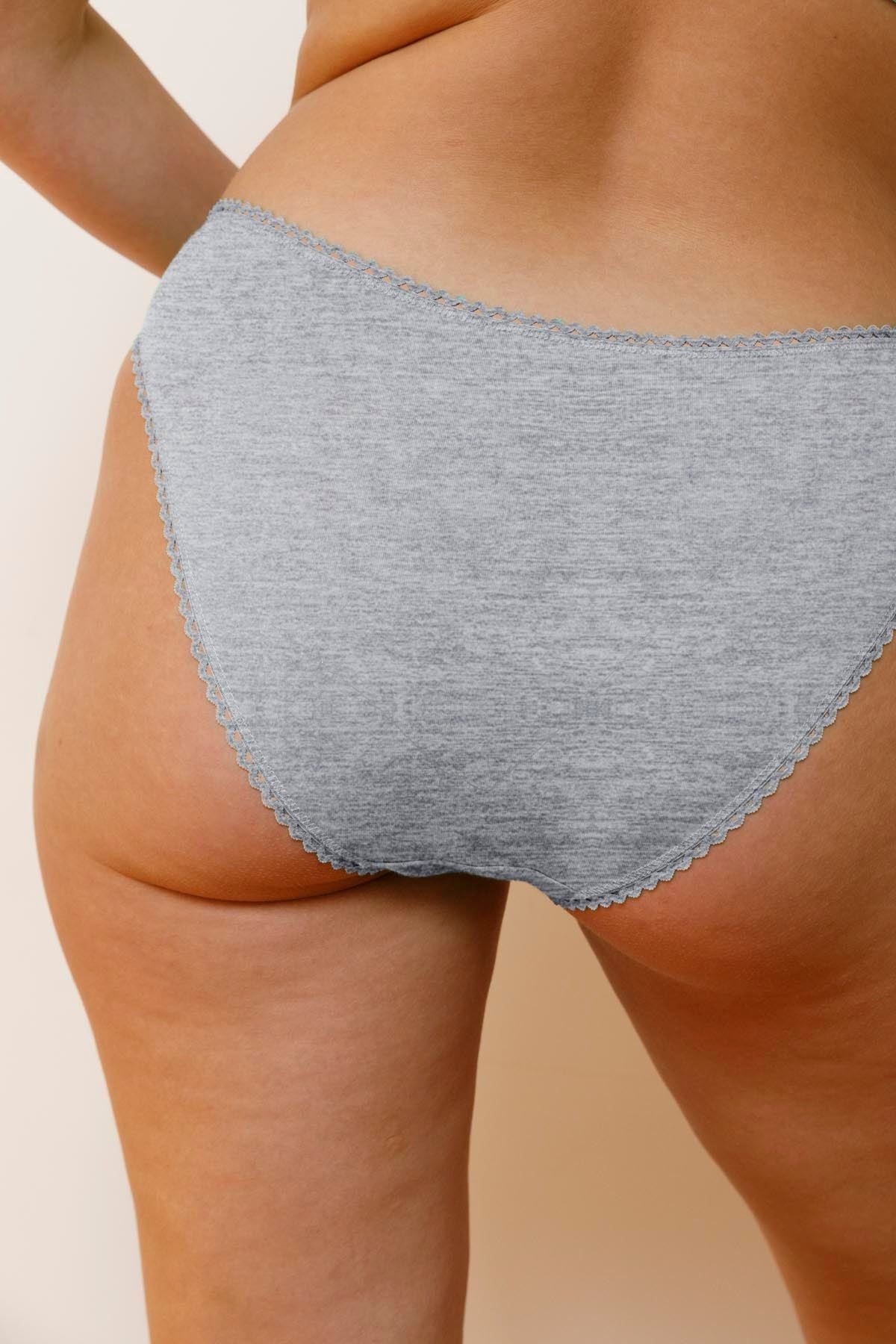 Culotte coton bio | gris chiné | Gris chiné