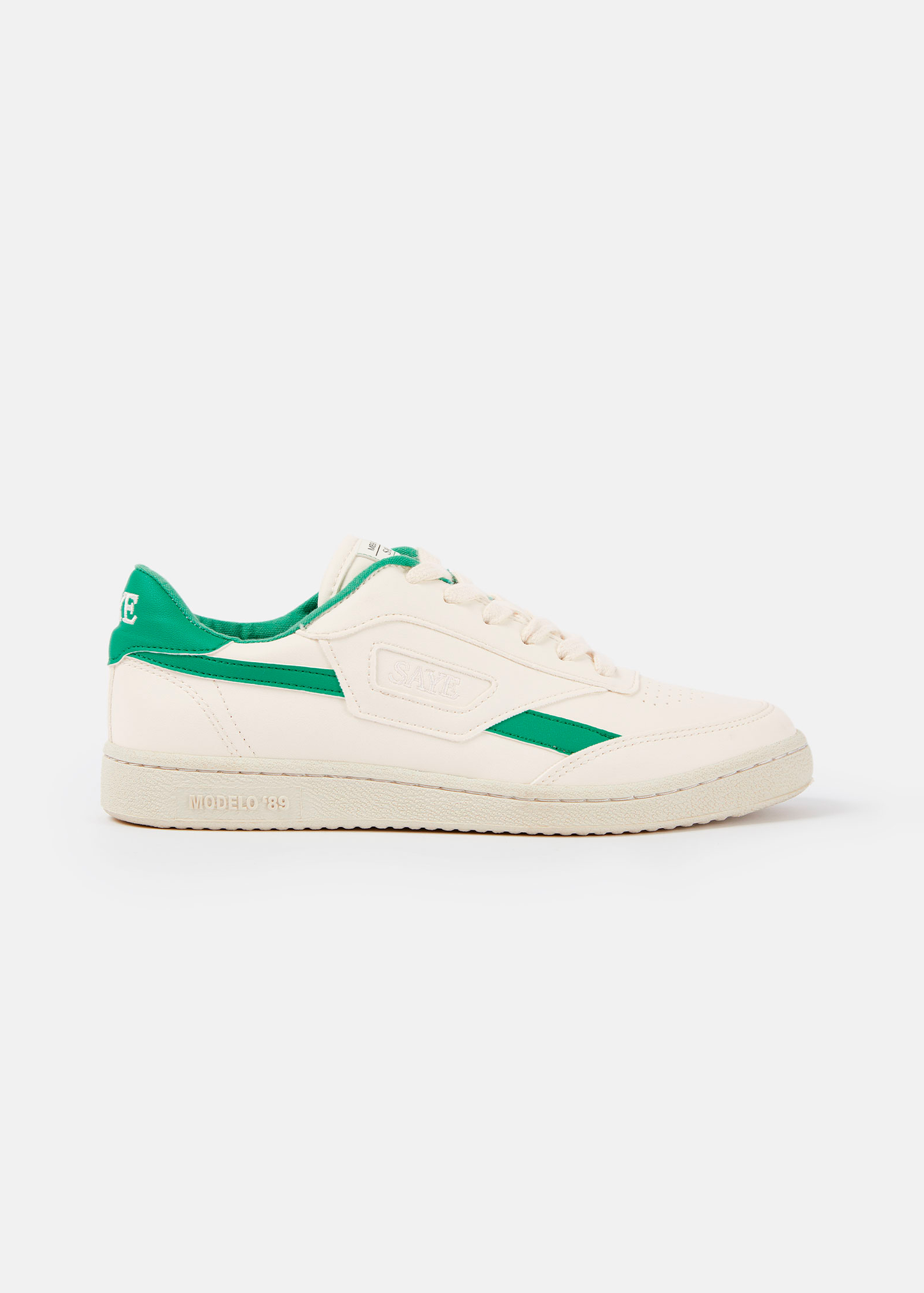 Baskets vegan | blanc et vert "Basket en recyclé - modelo '89 icon jade" | Jade