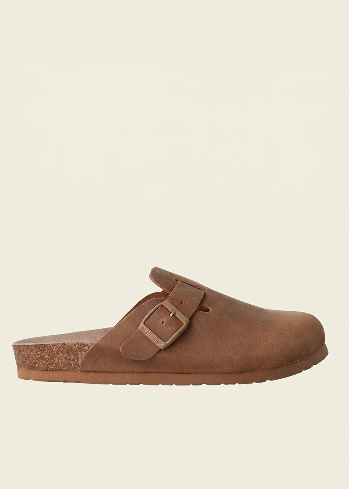 Sabots en cuir certifié | marron "riva apure clay" | Clay