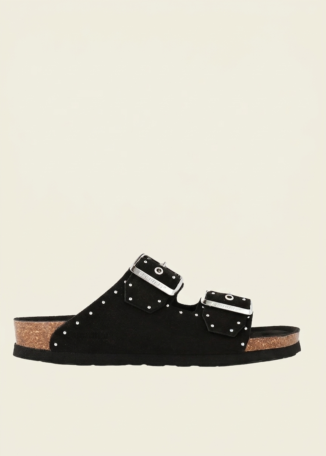 Sandales en cuir suède certifié | noir "honolulu lead velour black" | Black