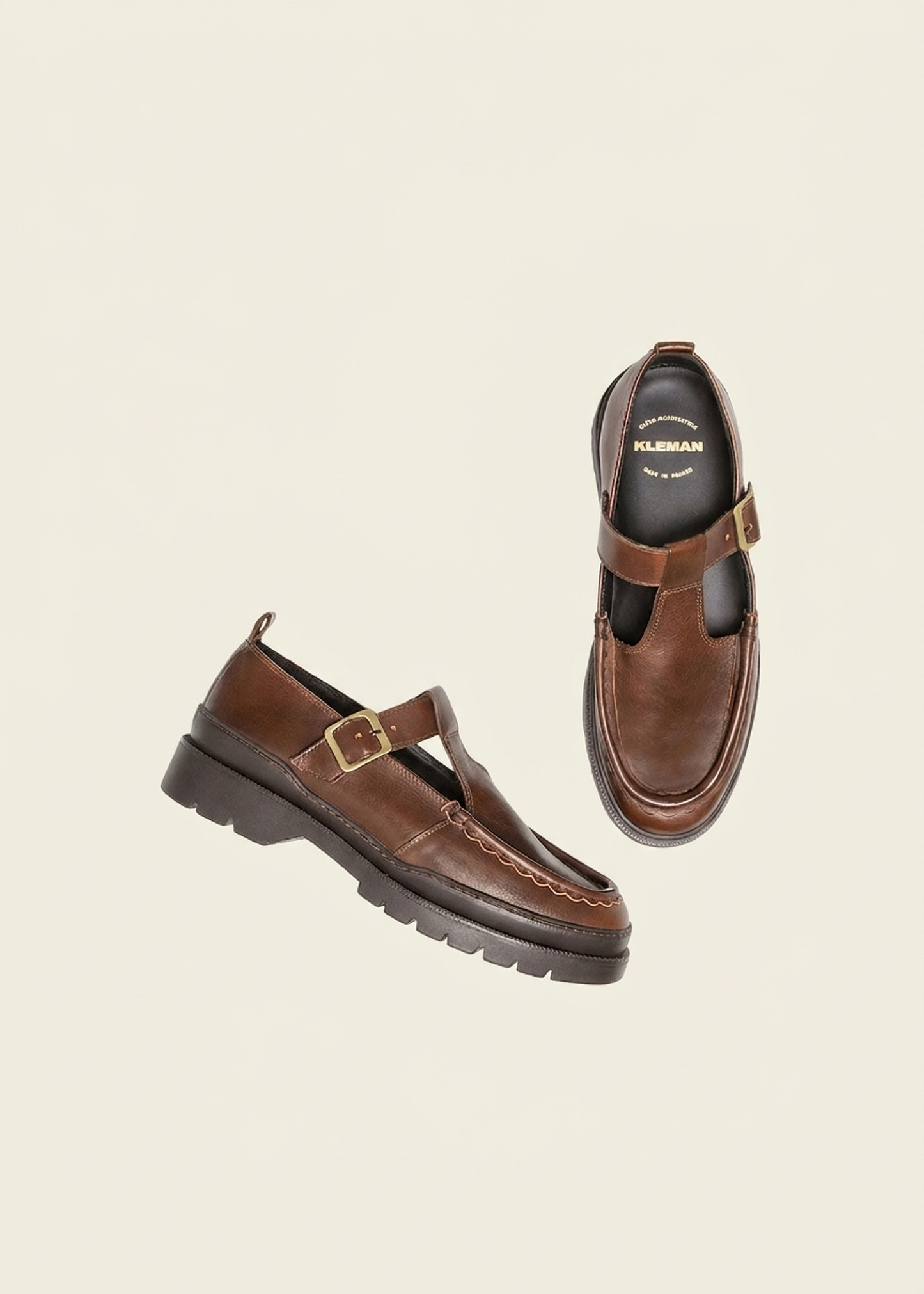Derbies en cuir certifié | marron "rade oak a marron" | Marron