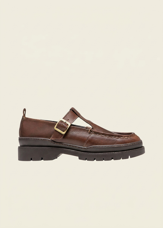 Derbies en cuir certifié | marron "rade oak a marron" | Marron