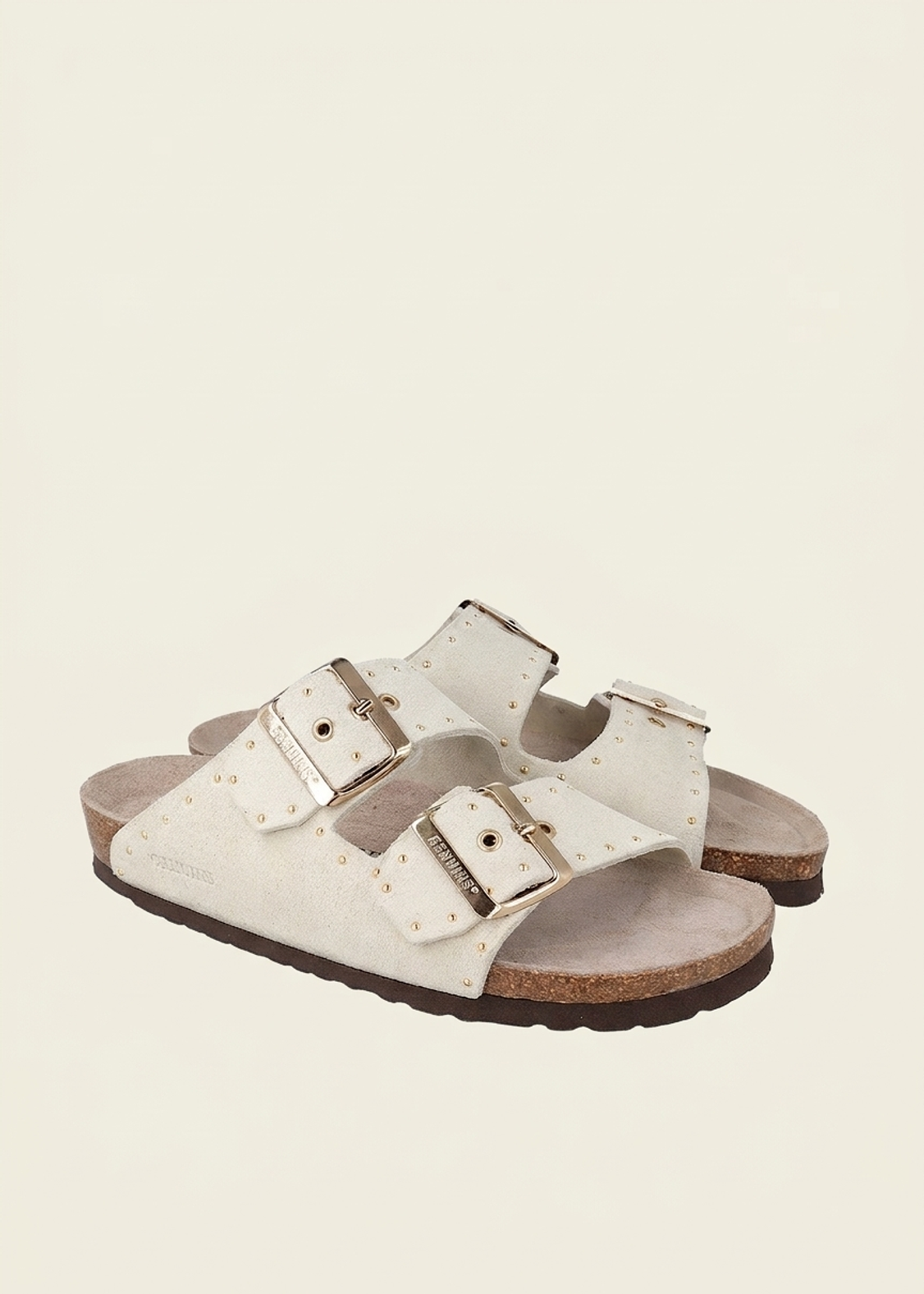 Sandales off white en cuir certifié | blanc "honolulu lead velour off white" | Off white