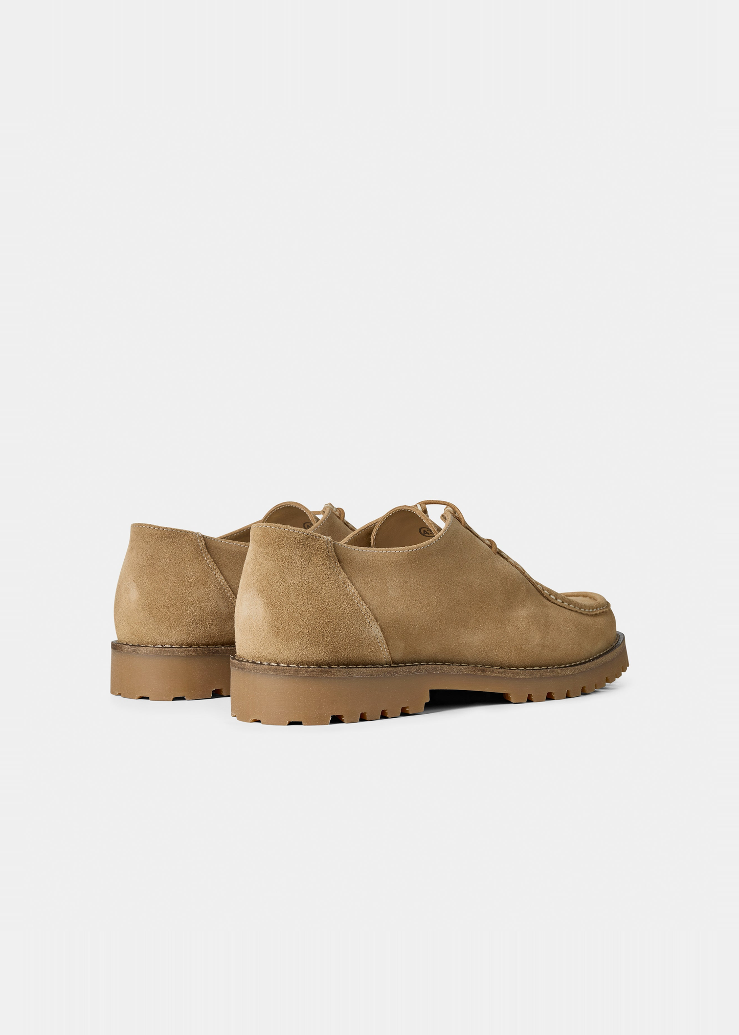 Chaussures en cuir certifié | beige "ollie moc toe - earth suede" | Brown leather