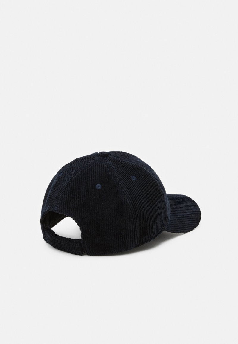 Casquette velours bleu nuit en coton bio