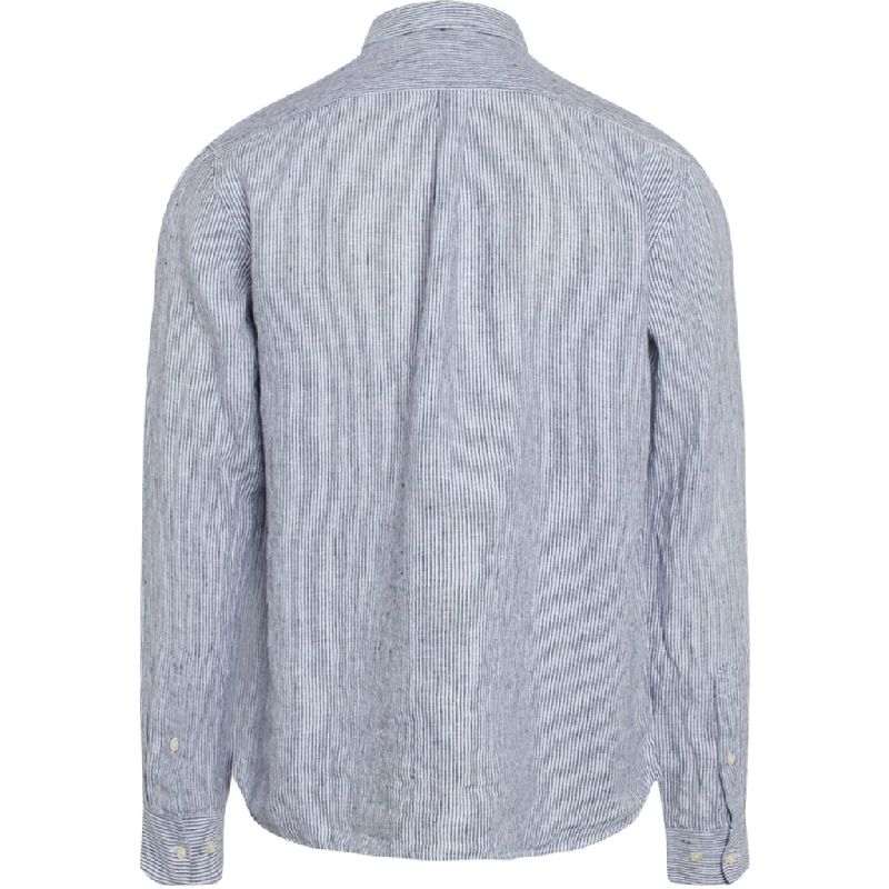 Chemise rayée en lin bio - larch