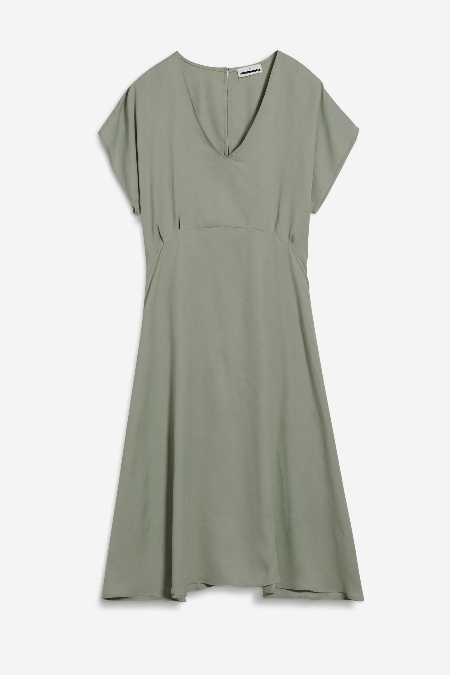 Robe midi en tencel et ecovero | vert "aalbine grey green"