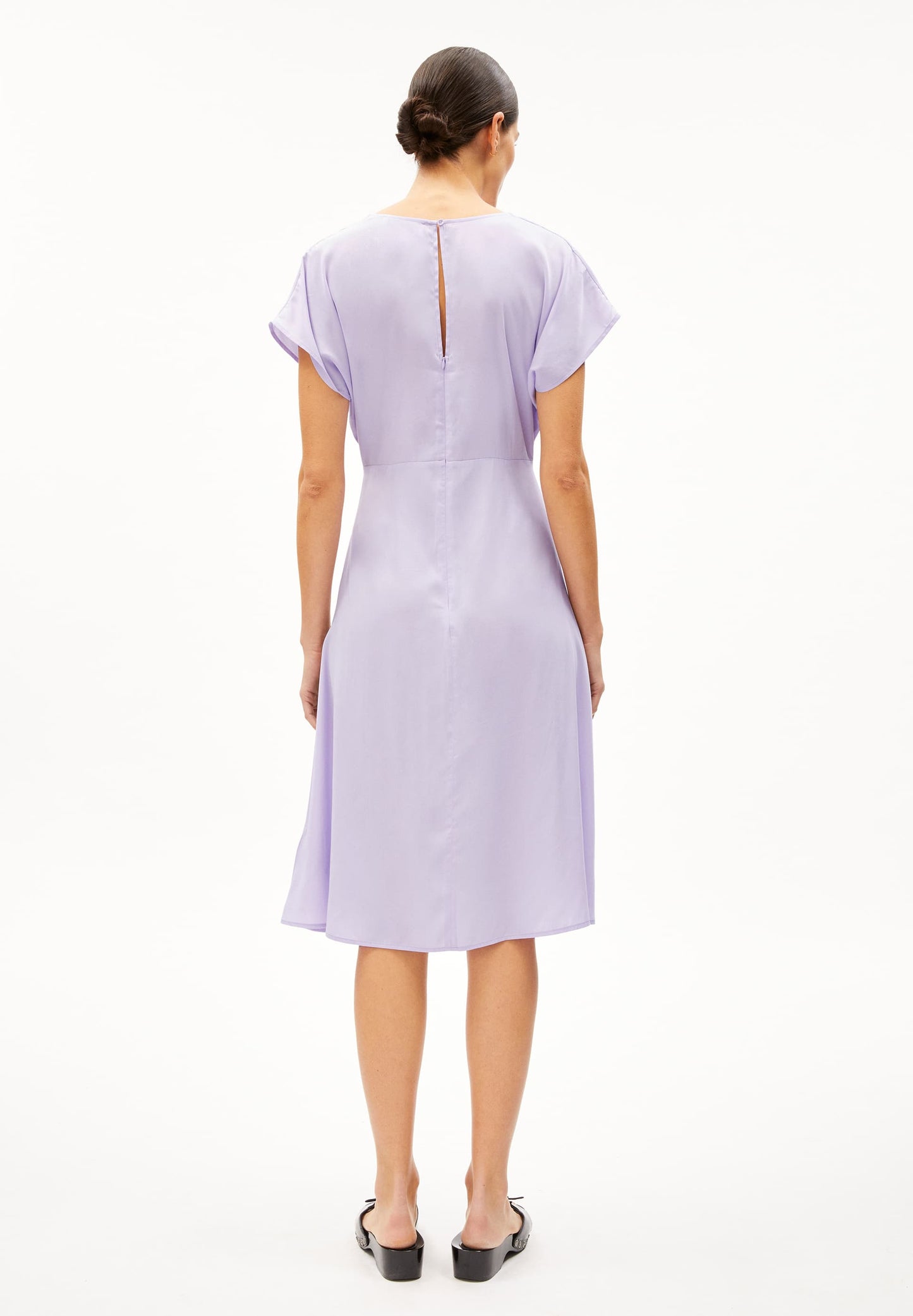 Robe midi en tencel et ecovero | violet "aalbine lavender light"