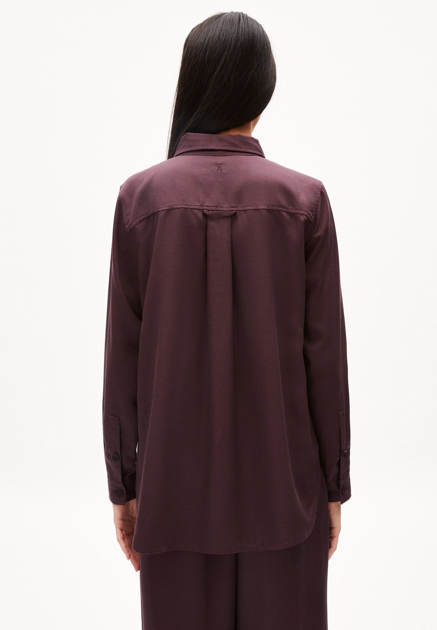 Chemise fluide prune en tencel - aannis fudge