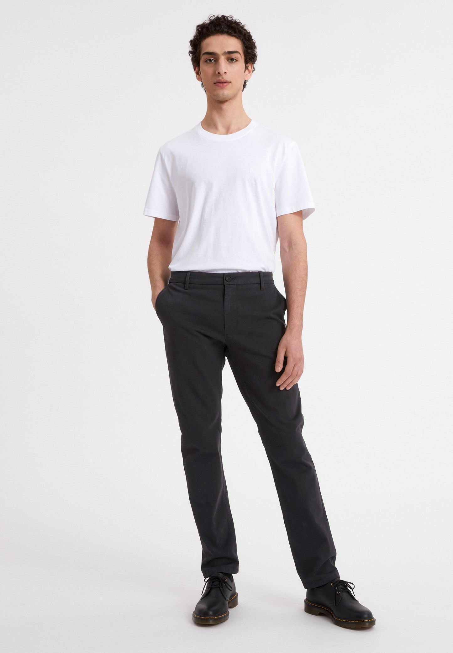 Pantalon à pinces noir en lenzing - Jontaa