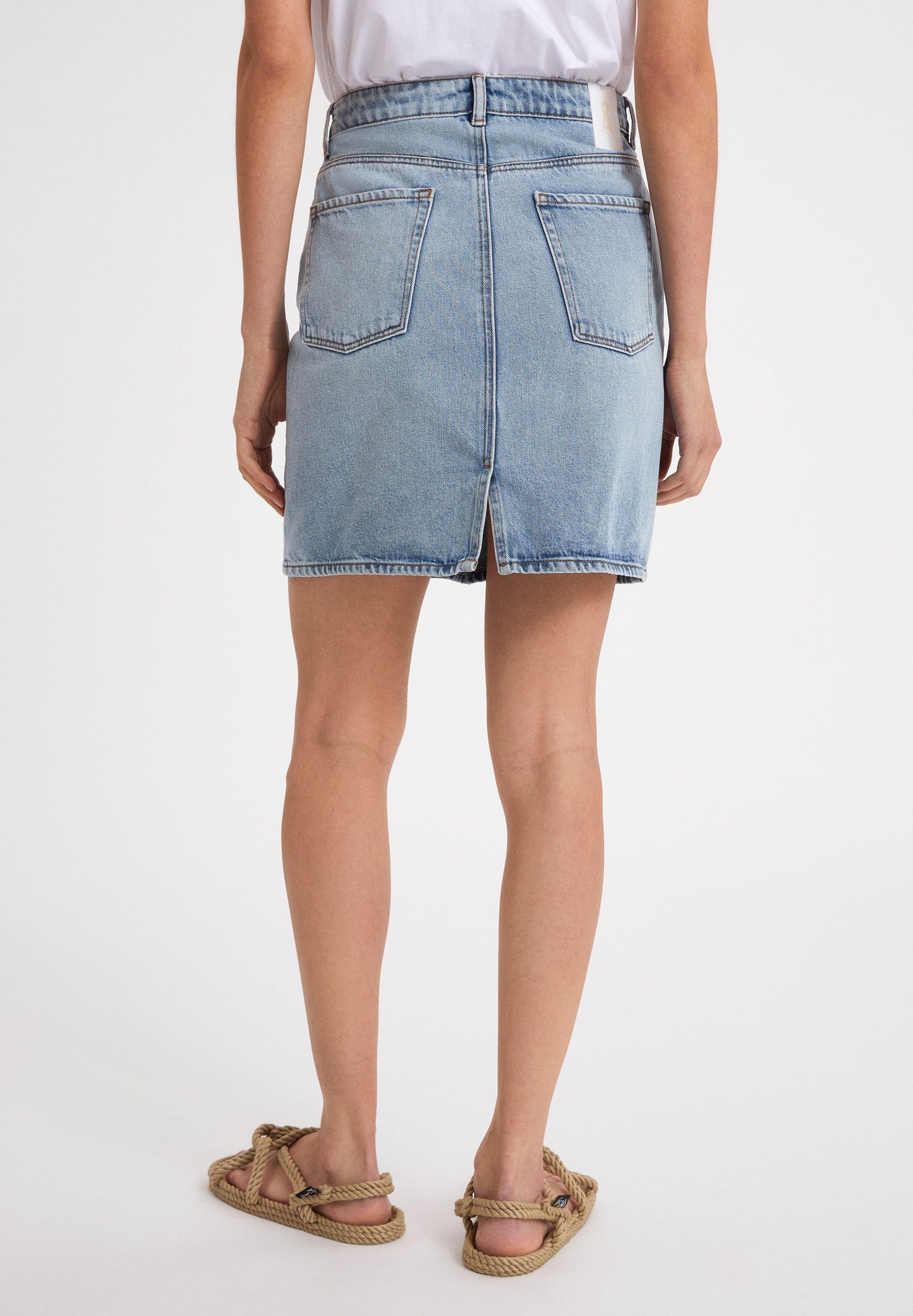 Jupe en jean bleue en coton bio - Aava