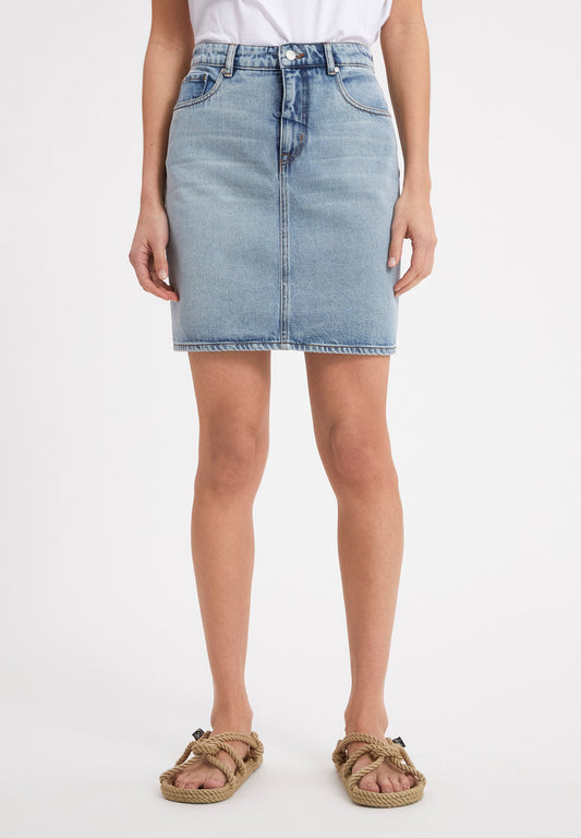 Jupe en jean bleue en coton bio - Aava