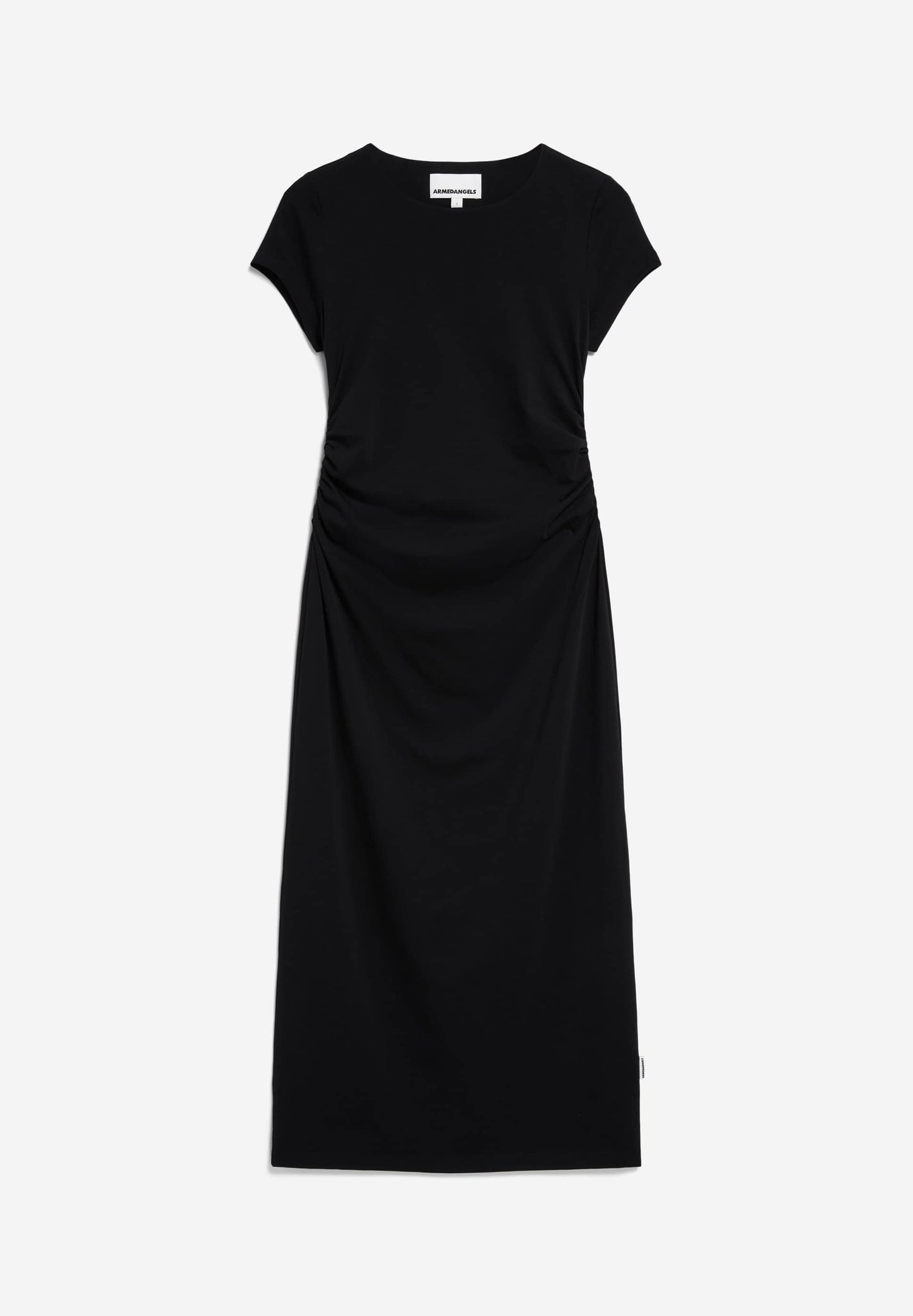 robe longue en tencel | noir "adaaja - black"