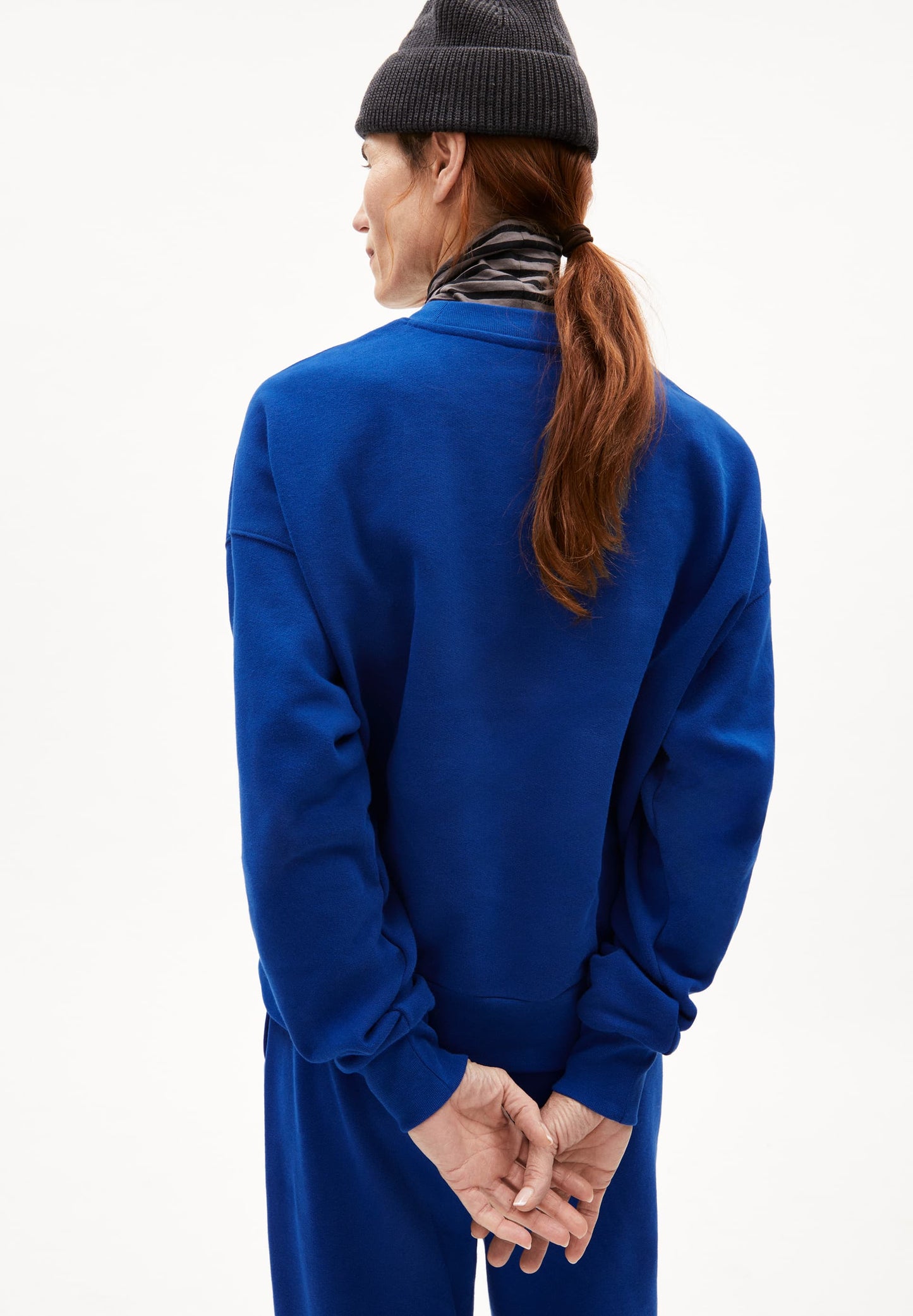 Sweat en coton biologique | bleu "alizaa - lapis blue"