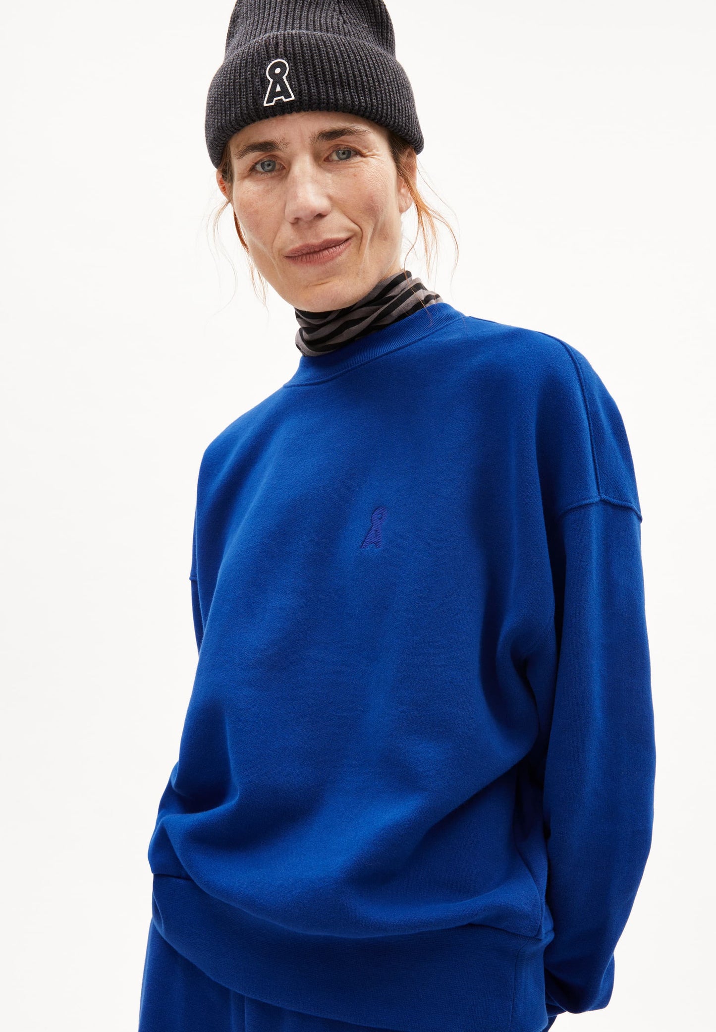 Sweat en coton biologique | bleu "alizaa - lapis blue"