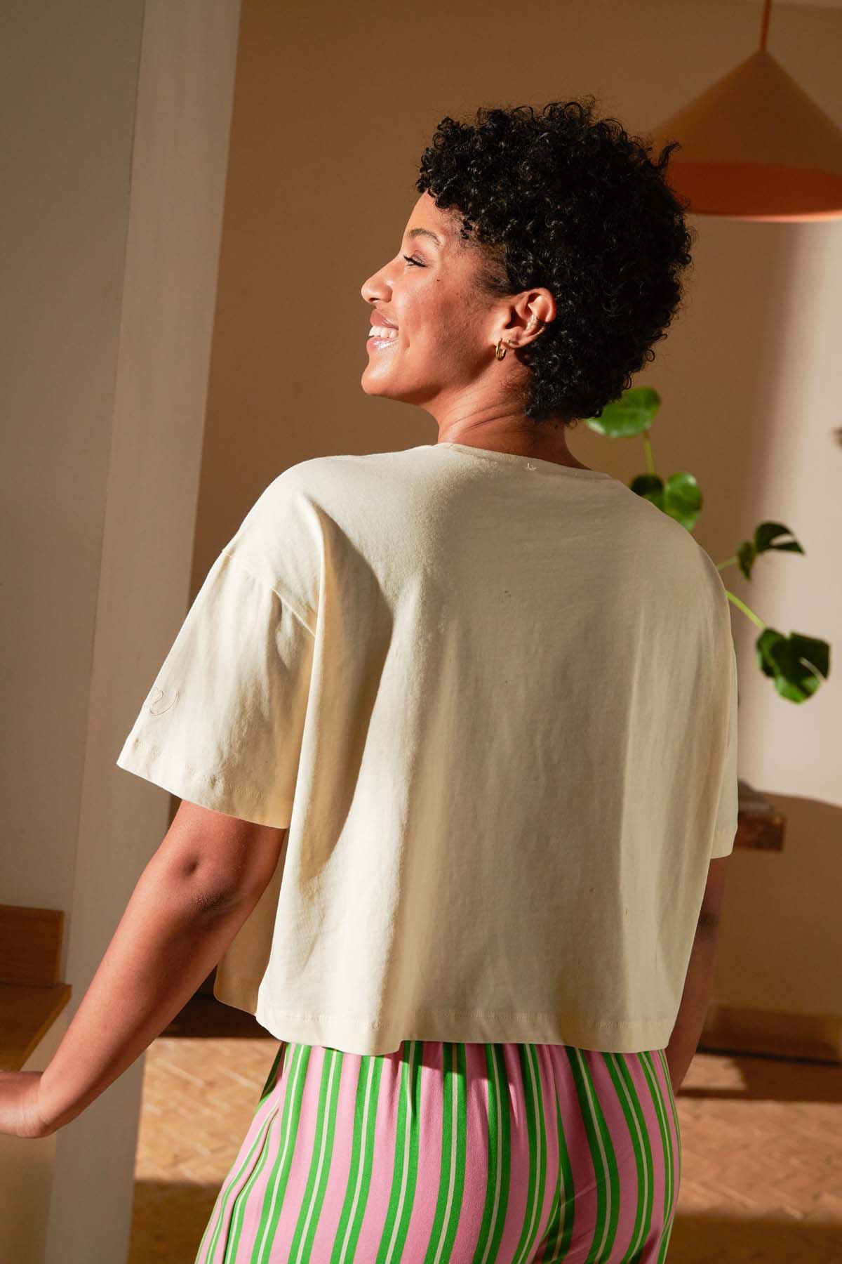 T-shirt coton bio | plein soleil - blanc  | Blanc