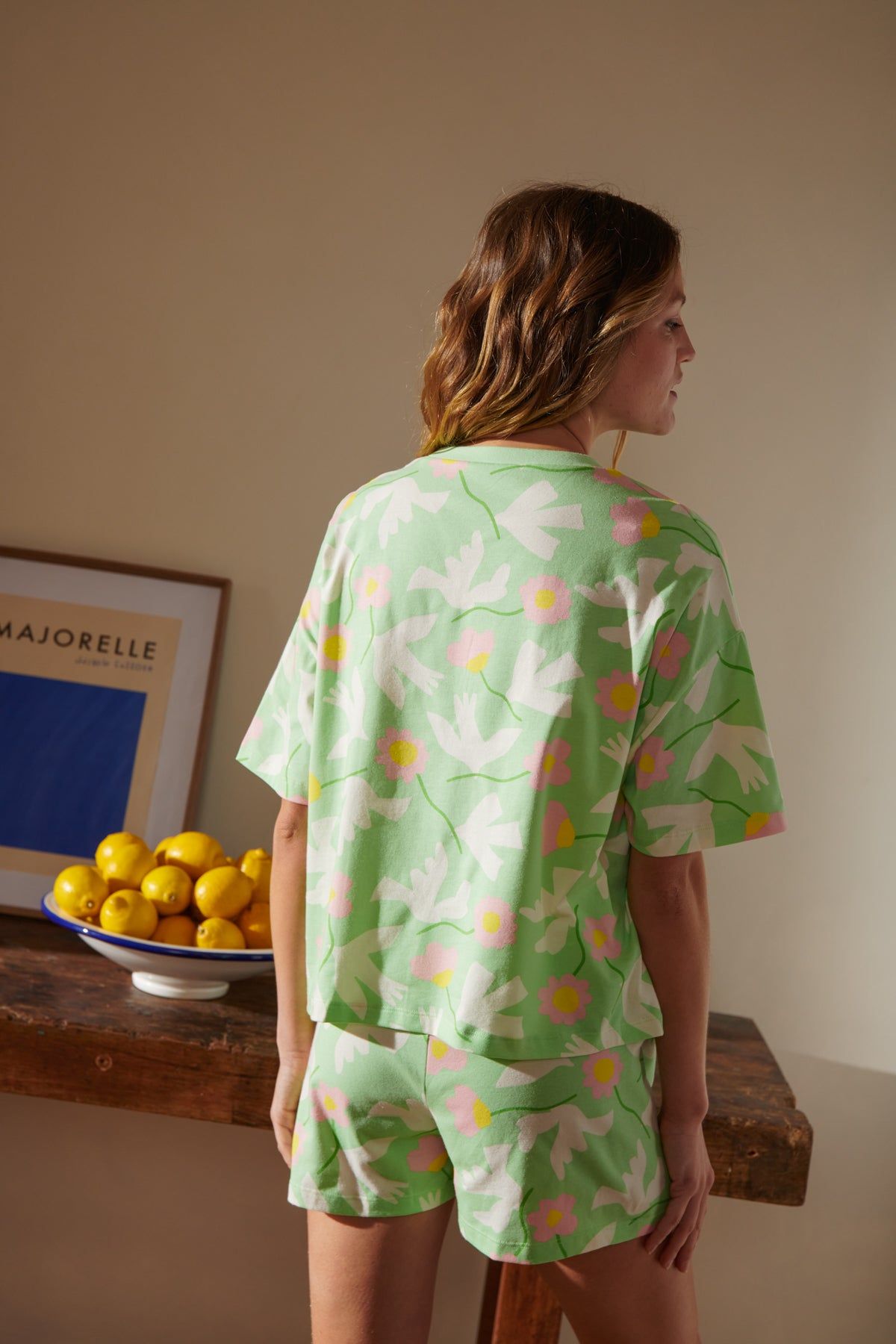 Pyjama en coton bio | bird vert | Vert