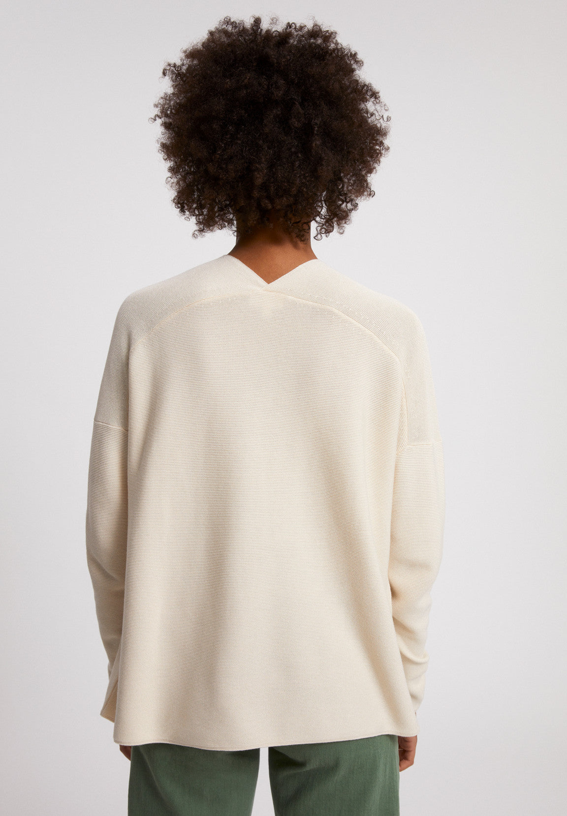 Gilet crème en tencel et coton bio - ANABELLAA