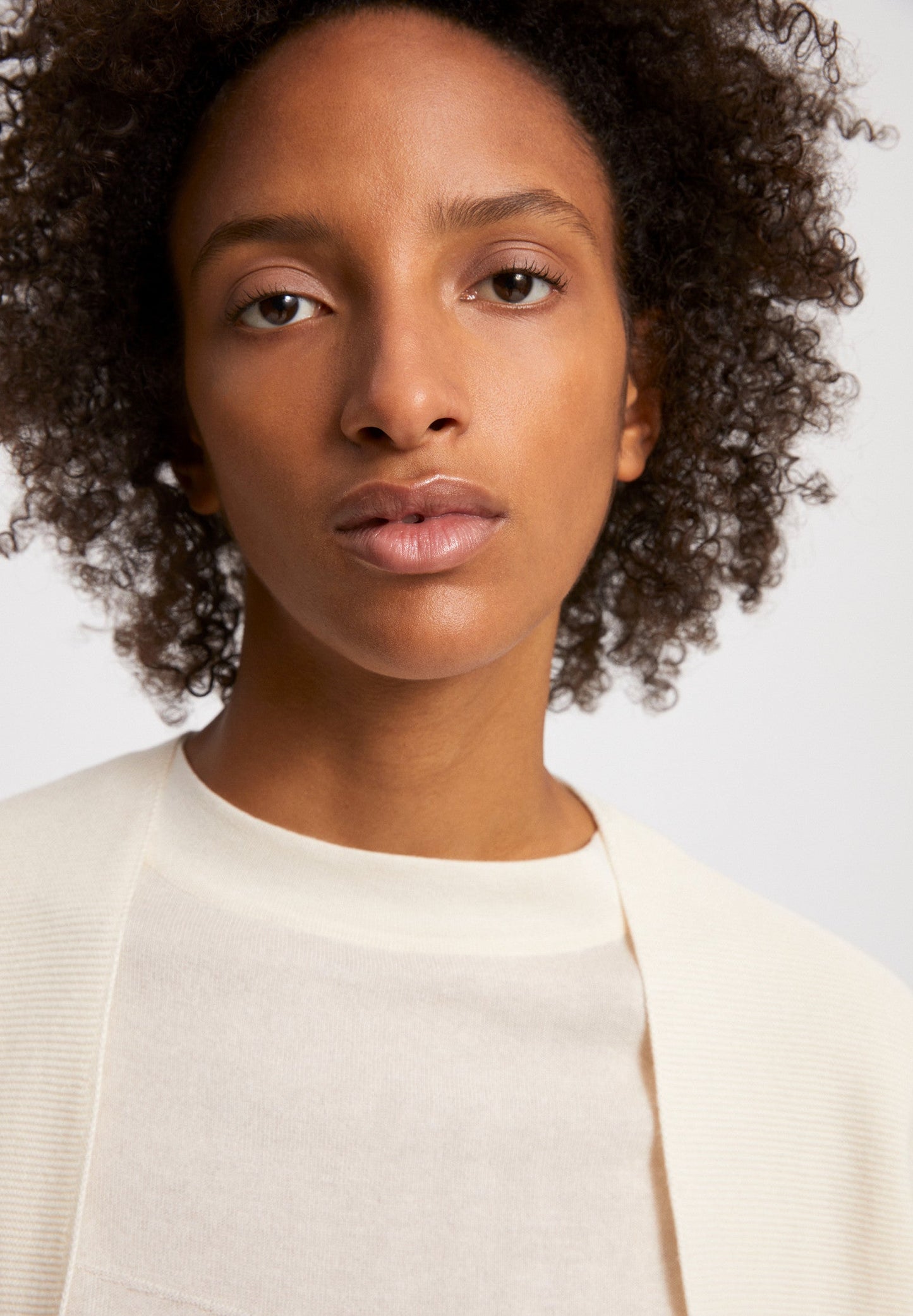 Gilet crème en tencel et coton bio - ANABELLAA