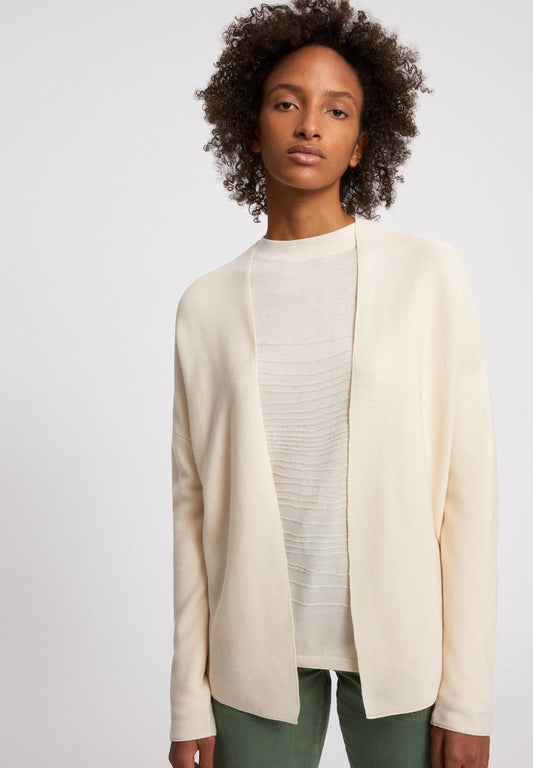 Gilet crème en tencel et coton bio - ANABELLAA