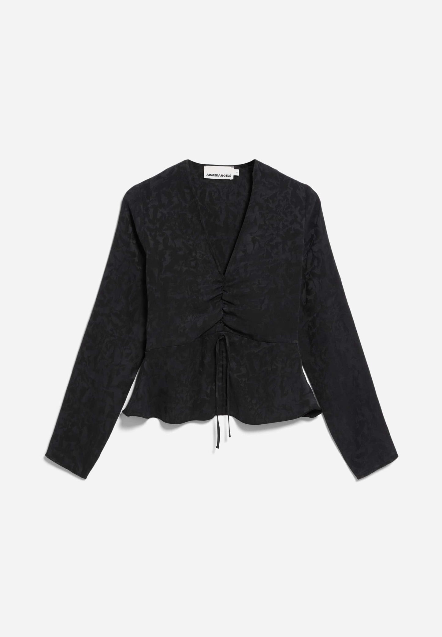 Blouse en tencel | noir texturé "anayaa jacq"