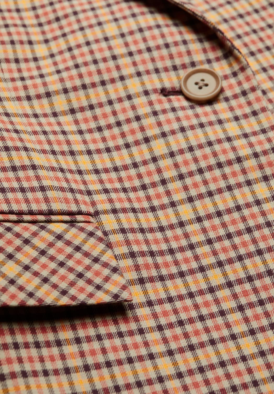 Blazer à carreaux en coton mélangé - andreaa tartan kitt-fudge