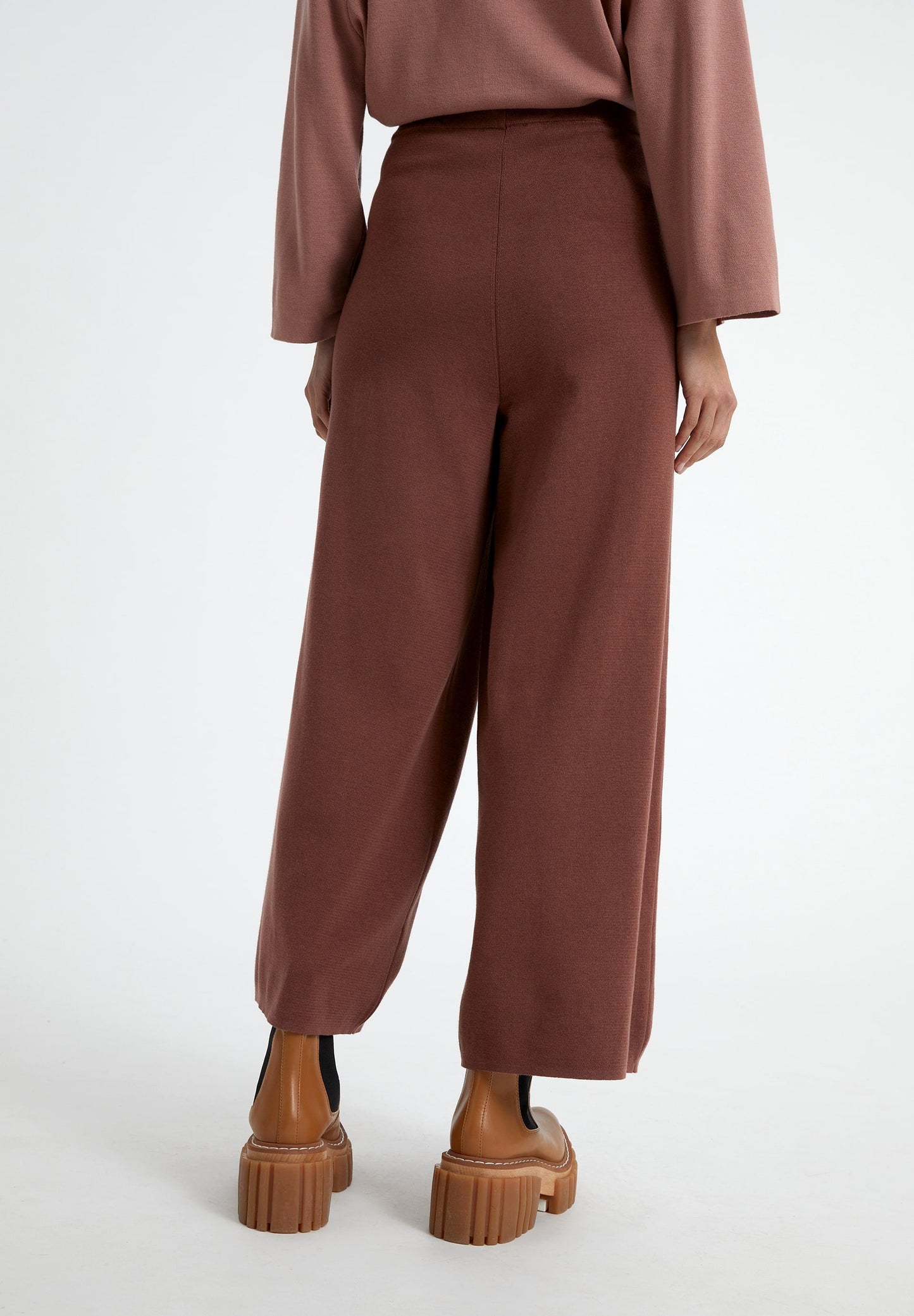 Pantalon ample vieux rose en tencel et coton bio - APAANIA SOFT Dusty rose