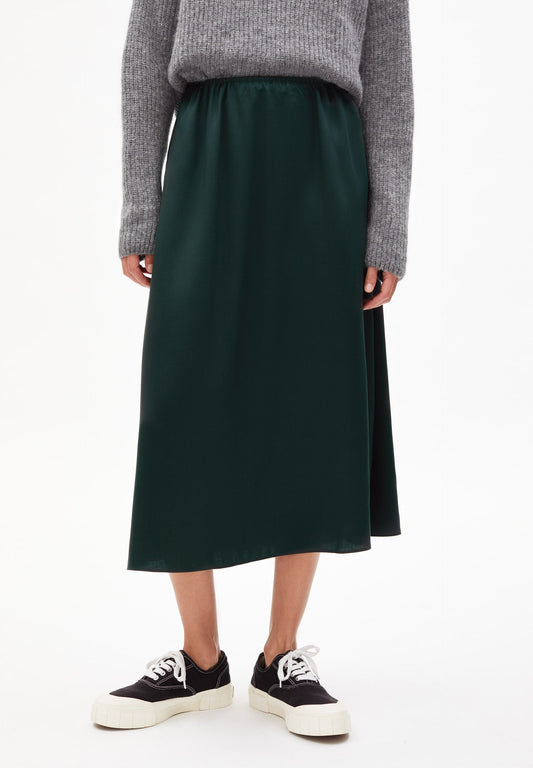 Jupe longue vert foncé en lenzing - APOLONIAA vintage green