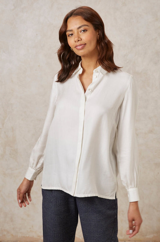 Chemise blanche en tencel - aspen shirt white
