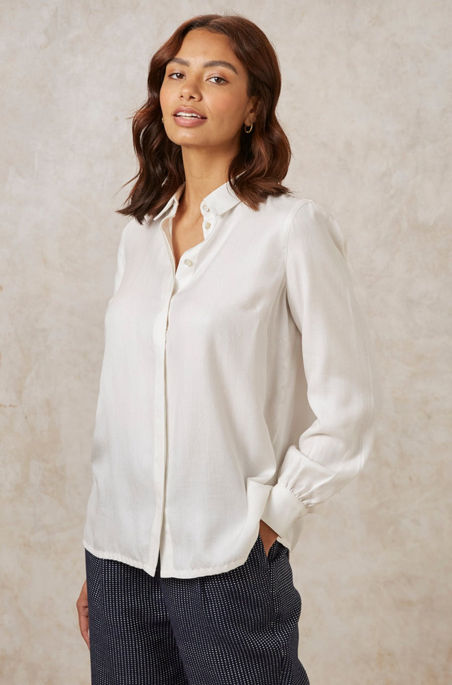 Chemise blanche en tencel - aspen shirt white