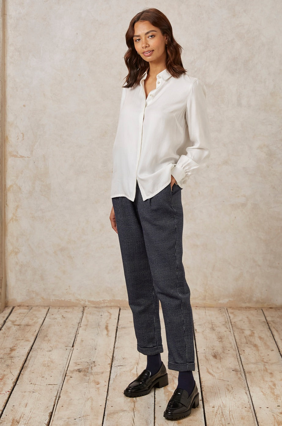 Chemise blanche en tencel - aspen shirt white